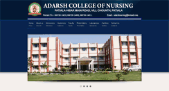 Desktop Screenshot of adarshnursingcollege.com